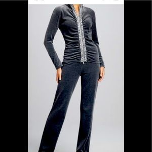 Neiman Marcus embellished track suit